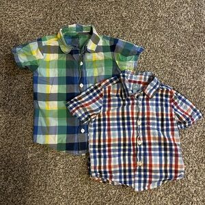 Plaid Kids Shirts 2T